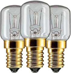 Pack of three E14 base 15W replacement bulbs for Himalayan salt lamps