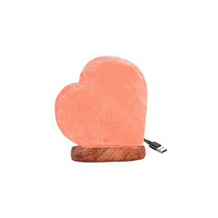 USB Heart Salt Lamp Multi Color