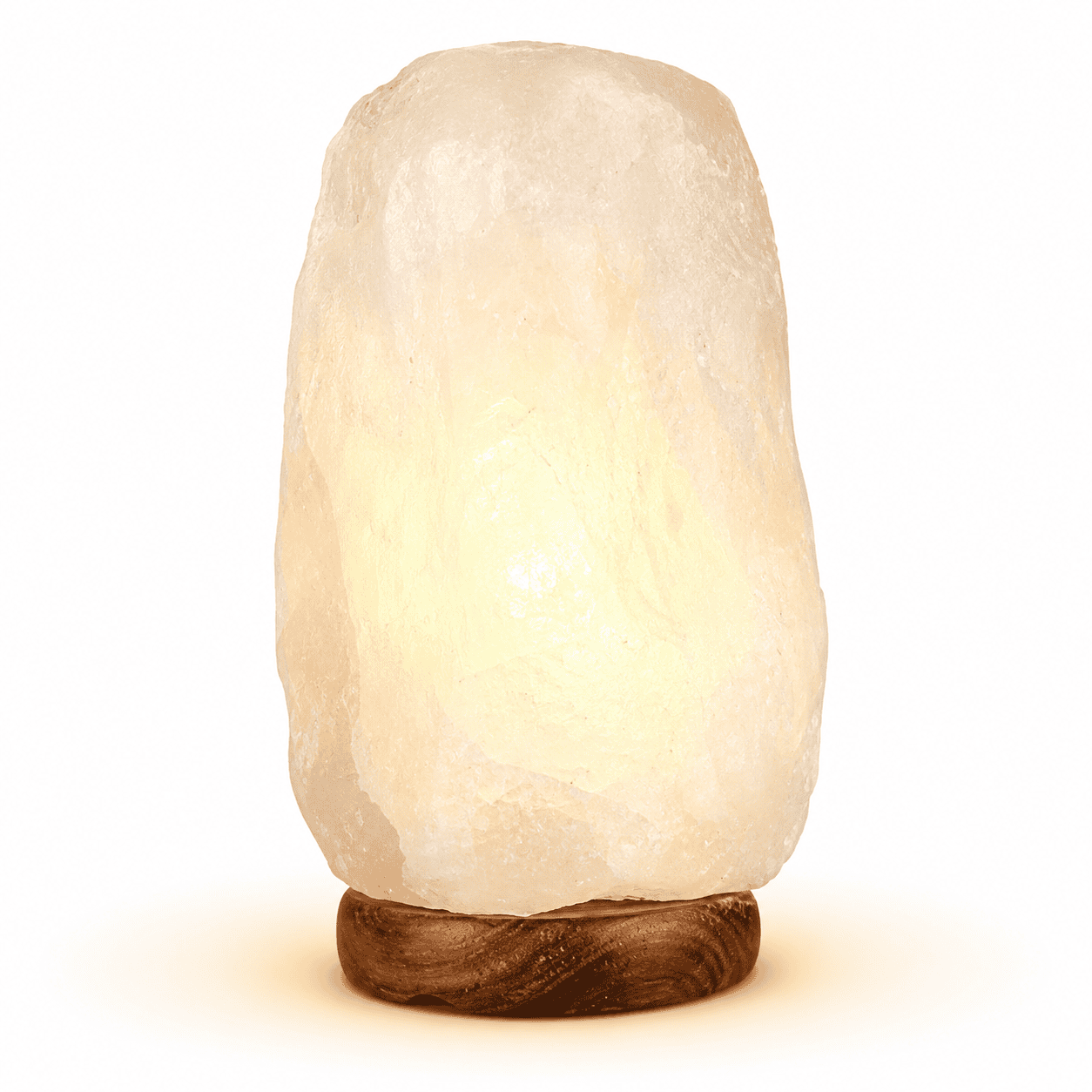 Crystal Himalayan Salt Lamp (2-3kg) – studio product photo on a plain white background