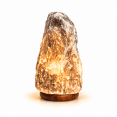 Grey Himalayan Salt Lamp (3-5kg) – studio product photo on a plain white background
