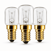 Himalayan Salt Lamp Bulbs E14 15W (Pack of 3) – studio product photo on a plain white background