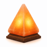 Pyramid Himalayan Salt Lamp (USB Multi-Colour) – studio product photo on a plain white background
