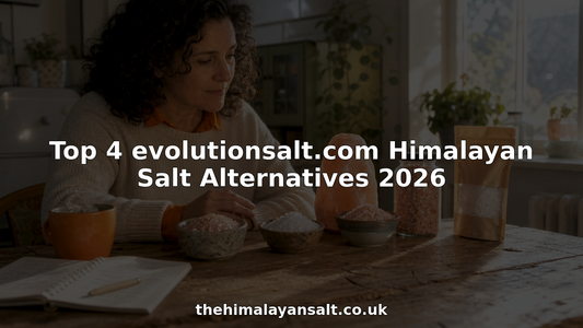 Woman comparing Himalayan salt alternatives at kitchen table