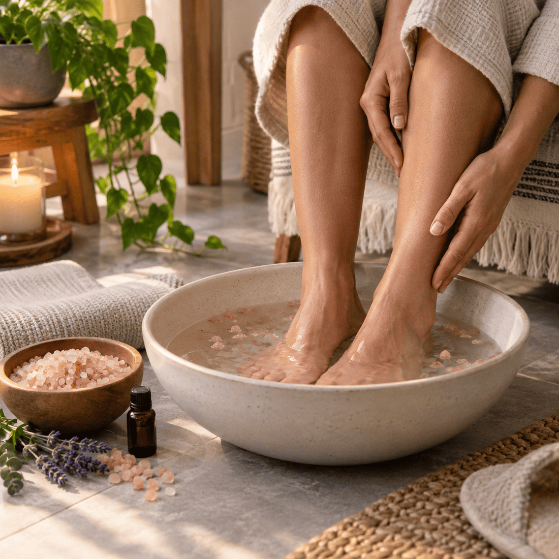 Himalayan Salt Foot Soaks — Soothe Tired, Aching Feet