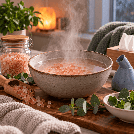 Himalayan Salt Inhalers and Steam for Breathing — What the Evidence Really Says