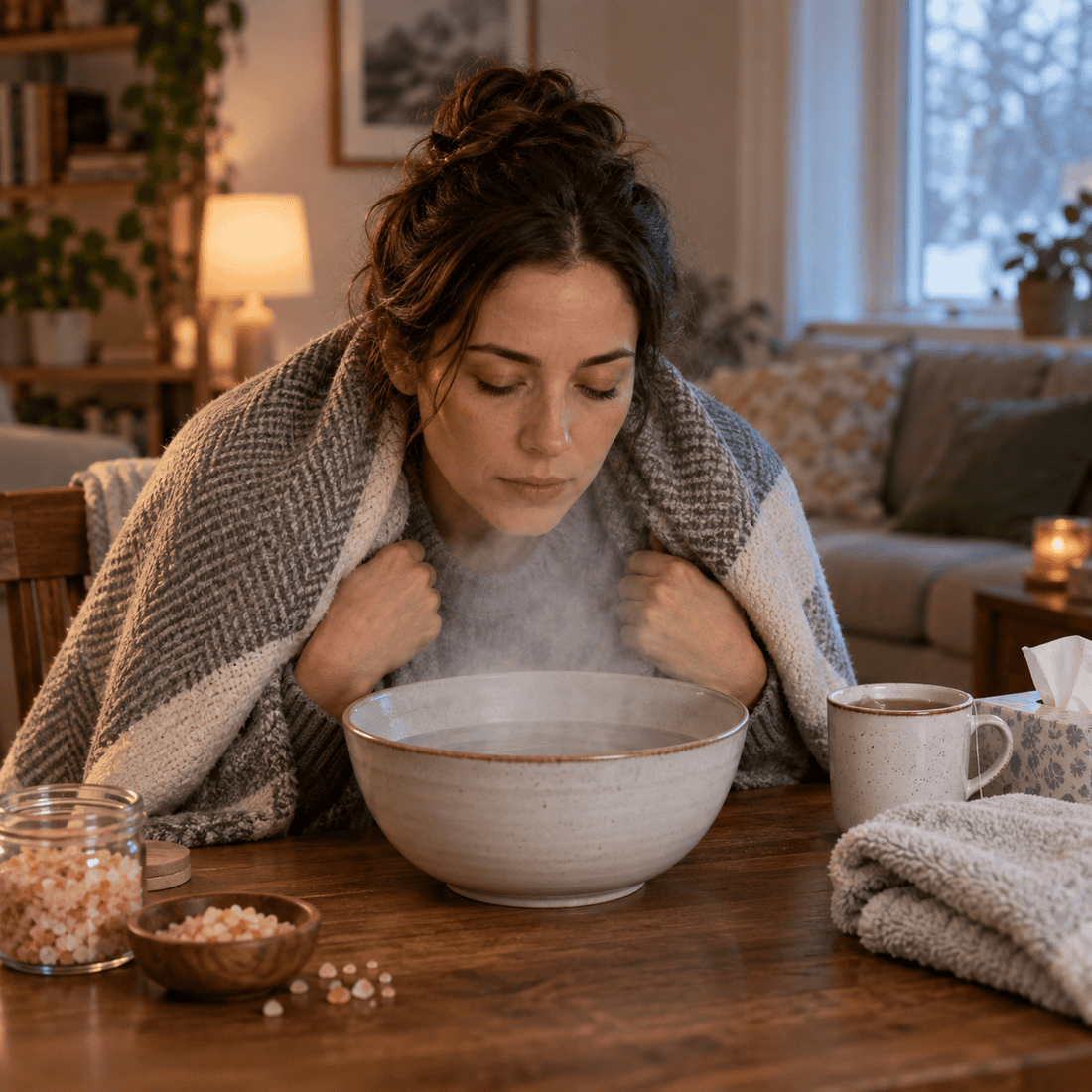 Himalayan Salt Steam for Colds and Flu — Comfort, Safety and Realistic Expectations