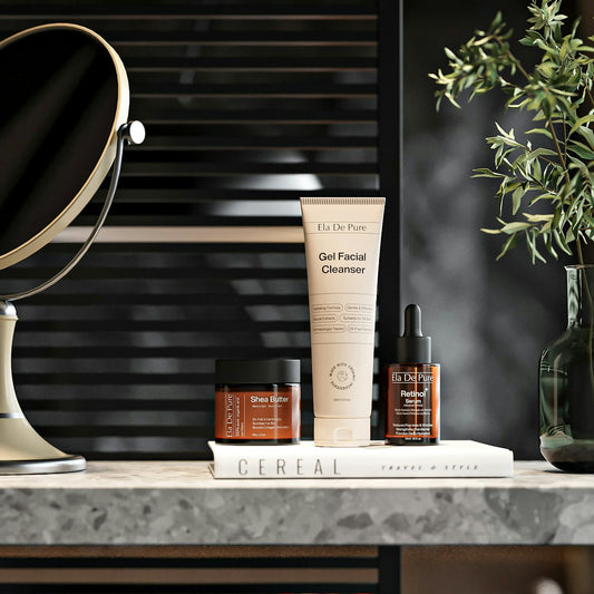 Natural wellness products arranged on a counter, useful for choosing salt wellness products