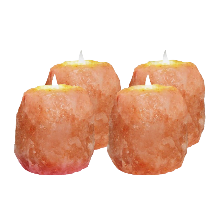 Natural Therapeutic Himalayan Salt T-Light Candle Holder