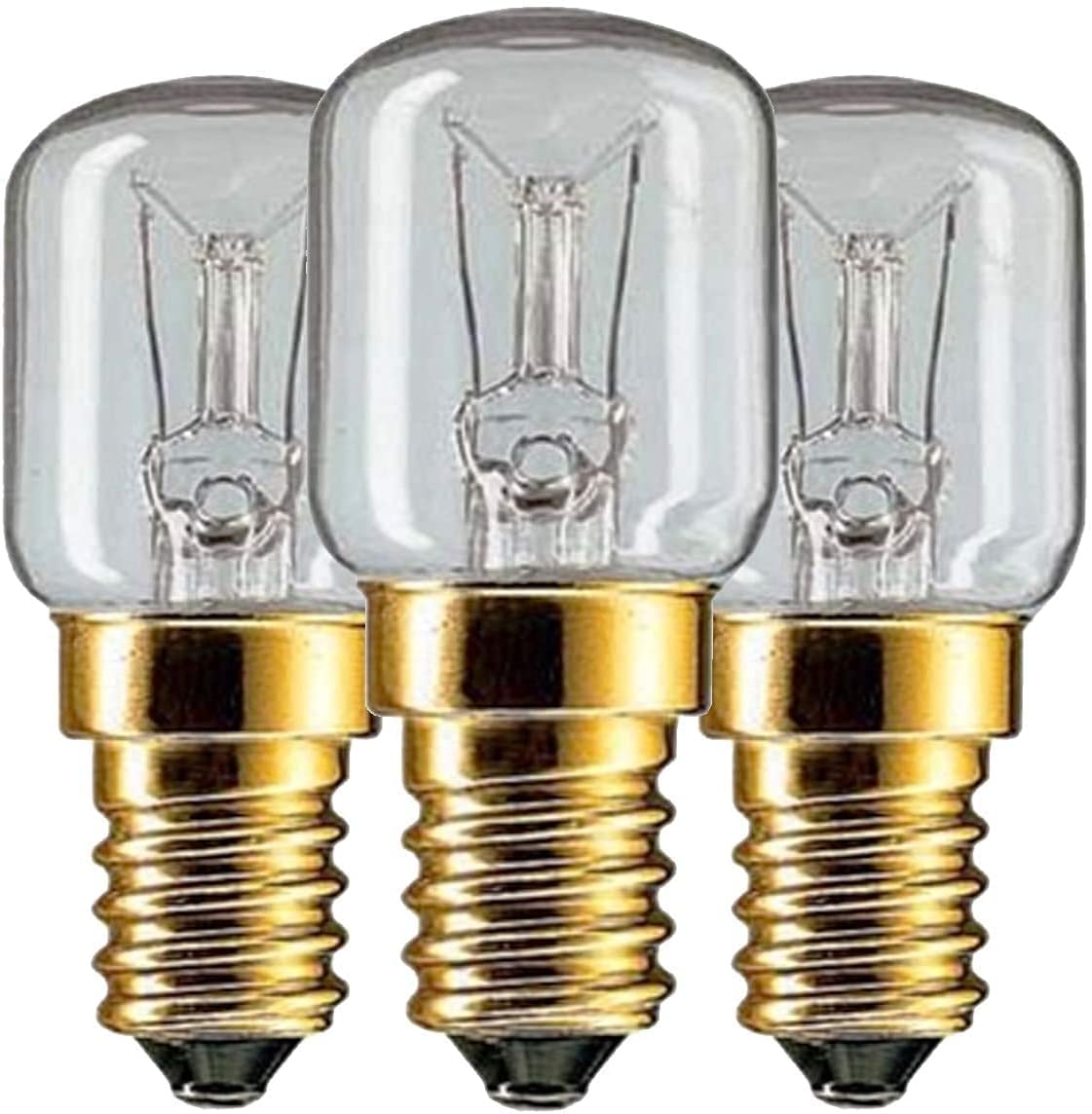 Pack of three E14 base 15W replacement bulbs for Himalayan salt lamps