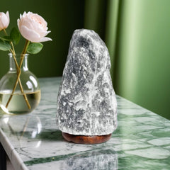 3-5 Kg Grey Salt Lamp