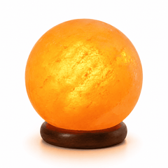Large Himalayan Salt Ball Lamp (4kg) – studio product photo on a plain white background