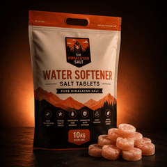 10Kg Water Softener Salt Tablets – studio photo lit against a dark background